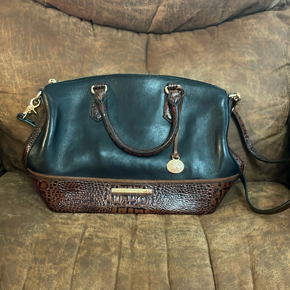 Brahmin black and brown purse
